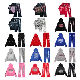 Hell Star Distressed Set con capucha  