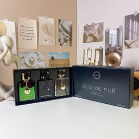 AMAFF caja negra muestra de tres piezas perfume Set-3219  