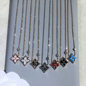 Louis Vuitton LV madre de perla collar de diamantes-3631  