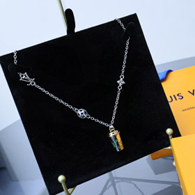 Louis Vuitton LV colgante con miniatura taza de café collar-3650  