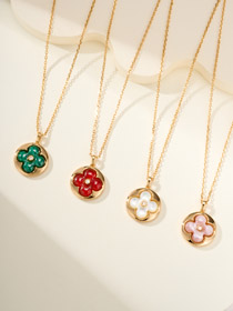 Louis Vuitton LV collar de diamantes de trébol de cuatro hojas-3783  