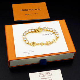 Louis Vuitton LV pulsera de diamante completo-3804  