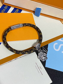 Louis Vuitton LV patrón de cuero pulsera impresa-3859  