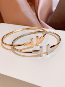 Tiffany pulsera abierta bobina sin diamantes-3924  