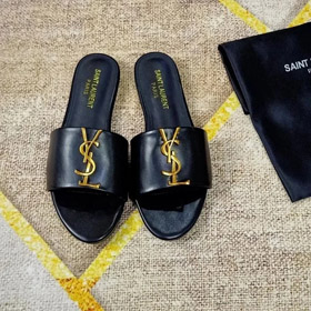 SAINT LAURENT YSL nuevas zapatillas de cuero todo partido con letras-2936  
