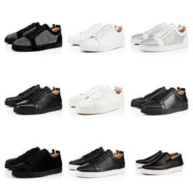 Christian Louboutin CL cuero casual zapatillas de deporte de moda de alta - 2990  