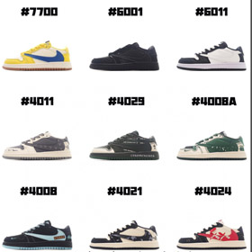 Nike NK Jordania cuero antideslizante zapatos de baloncesto retro para niños-4107  