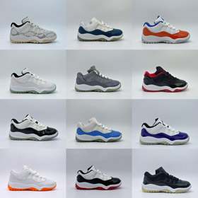 Jordan Air Jordan 11 Retro Bajo UNC bajos zapatos de baloncesto para niños-4114  