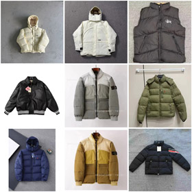 Corteiz color sólido con capucha abajo chaqueta-4348  