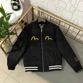 EVISU SS22 patrón bordado cremallera chaqueta -4376  