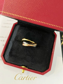 Cartier tres anillo de tres colores anillo de oro-3588