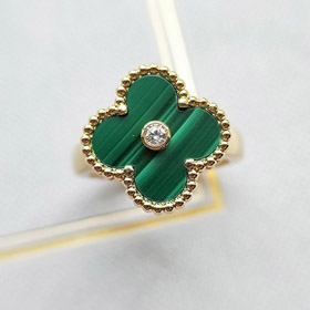 Van Cleef & Arpels clásico anillo de malaquita-3695