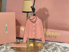 MIUMIU carta rosa colgante de la camisa-3880