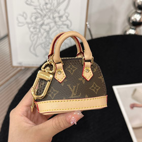 Louis Vuitton LV Mini monograma bolso de concha llavero colgante-3945
