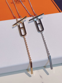 Hermes cerdo nariz sin diamantes collar-4002
