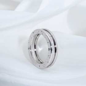 Bulgari bisel letra anillo único sin diamantes anillo-4026
