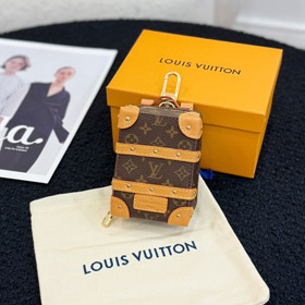 Louis Vuitton LV mini mochila caja bolso llavero colgante-4076
