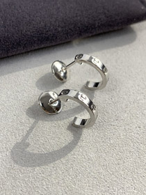 Cartier letra clásica tornillo pendientes estrechos-4075