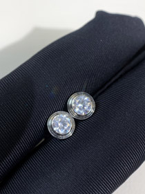 Cartier carta 20 puntos diamante pendientes-4071