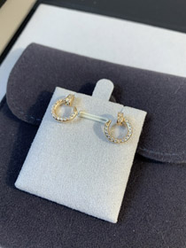 Cartier uñas pendientes de diamante completo-4063