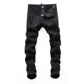 Dsquared 2 nuevos D2 estiramiento tinta salpicada parche vaqueros-2899